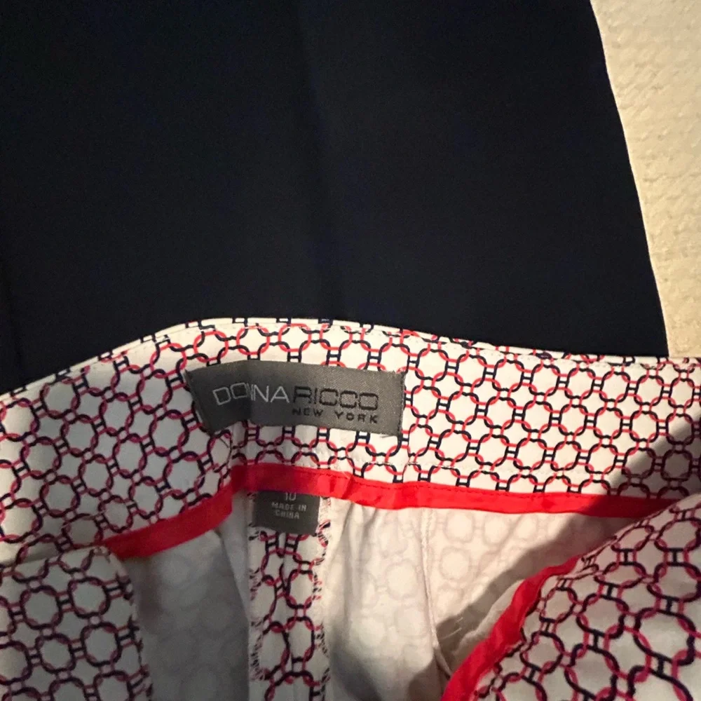Banana Republic Black and Pink Patterned Women's Pants - Picture 5 of 5